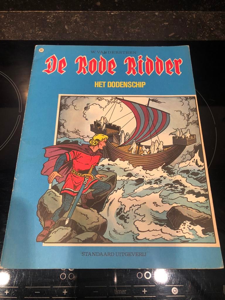 de rode ridder nr 64 het dodenschip 1ste druk 1974, Gelezen, Willy Vandersteen, Eén stripboek, Ophalen of Verzenden