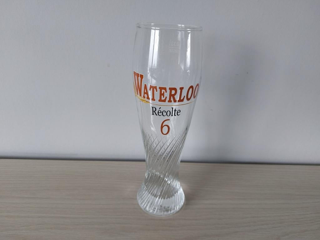 Waterloo bierglas recolte 6, Verzamelen, Ophalen of Verzenden, Zo goed als nieuw, Glas of Glazen, Overige merken