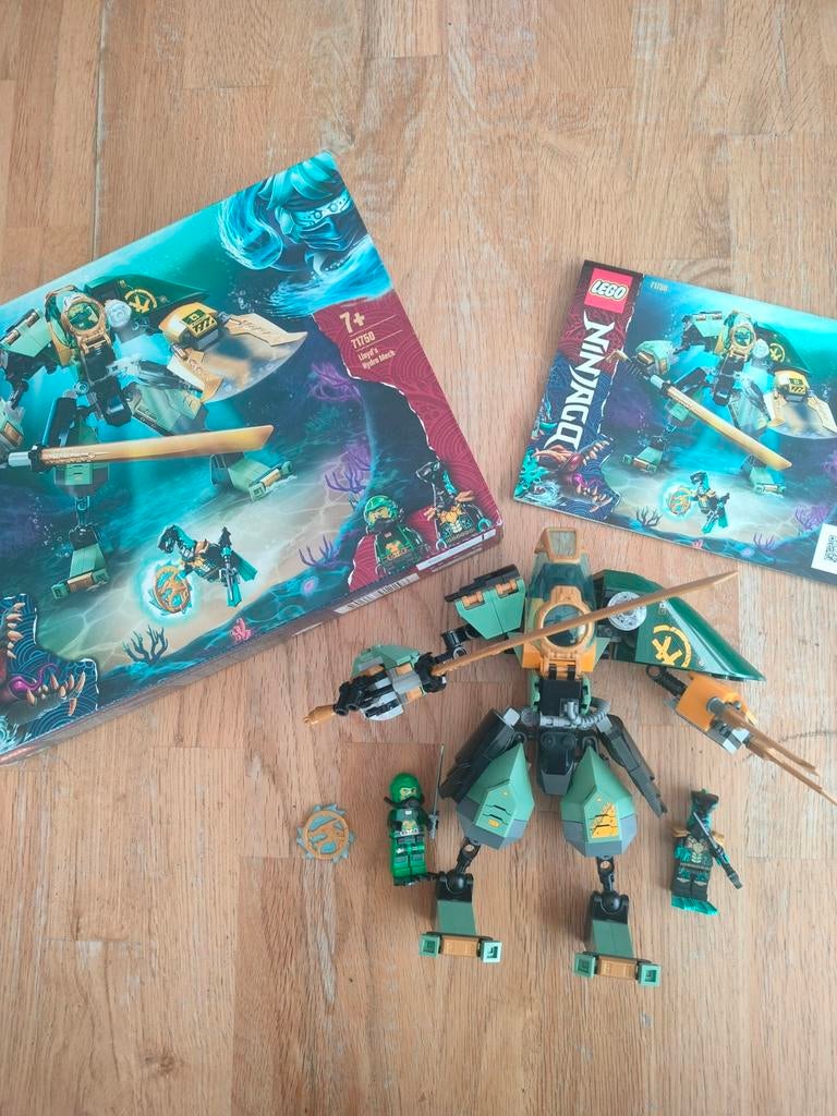 Lego ninjago 71750 Lloyd's hydro mech, Ophalen of Verzenden, Zo goed als nieuw, Complete set, Lego