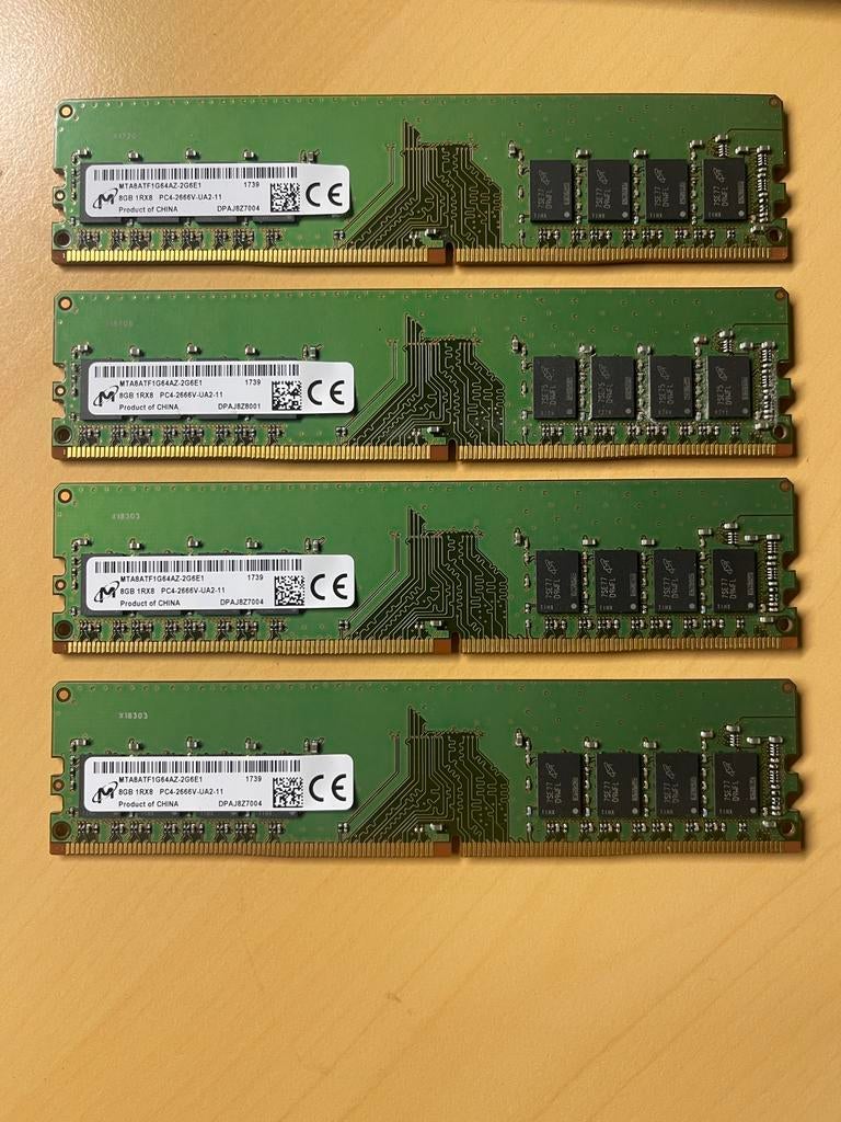 Desktop ddr4 ramgeheugen 32Gb, 32 GB, Enlèvement ou Envoi, DDR4, Comme neuf