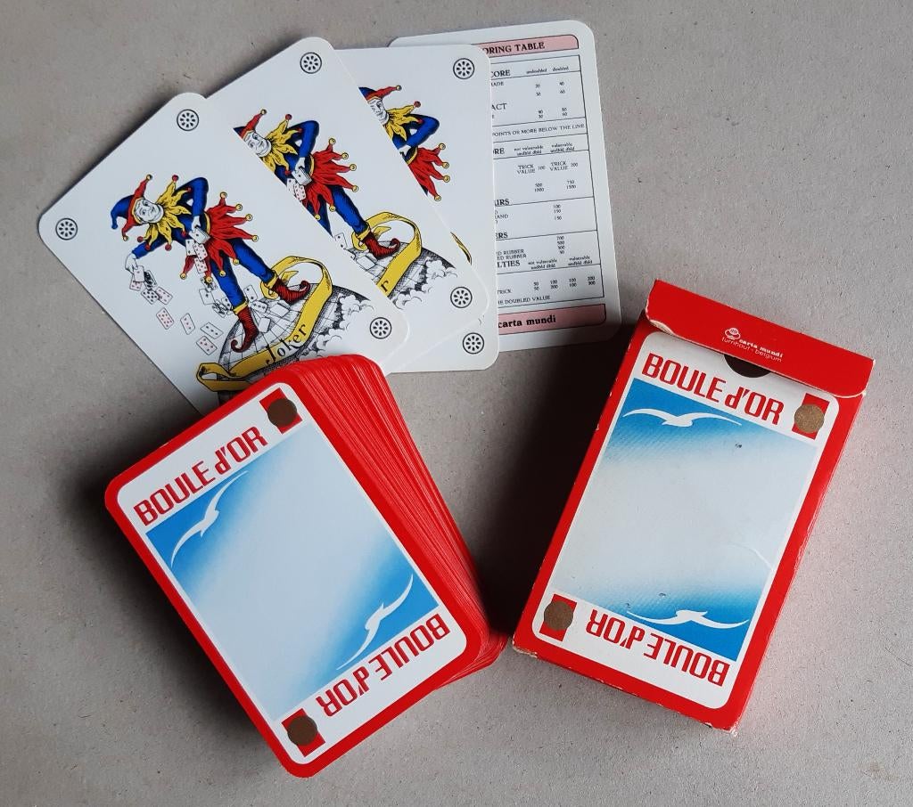 SPEELKAARTEN SIGARETTEN BOULE D'OR RECLAME TABAK TABAC, Ophalen of Verzenden, Speelkaart(en)
