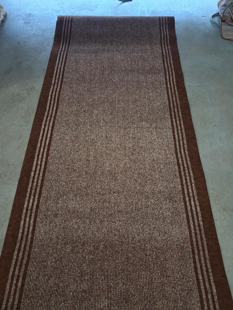 Bruine mat 4m x 1m, Huis en Inrichting, Ophalen, Gebruikt, 100 tot 150 cm, Bruin