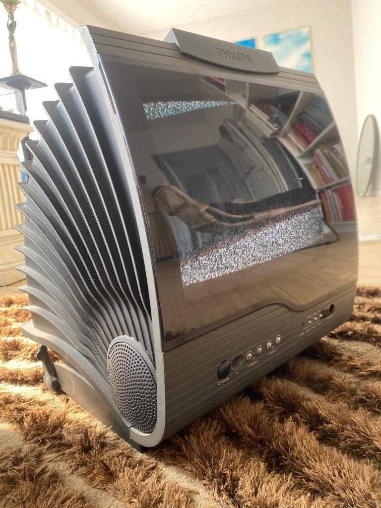 Philips vintage design TV – retro futuristisch/space age, Audio, Tv en Foto, Vintage Televisies, Ophalen, Gebruikt, 40 tot 60 cm