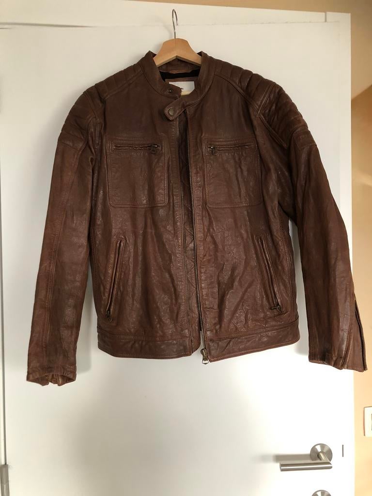 Lamslederen jas maat Large, Kleding | Heren, Ophalen, Zo goed als nieuw