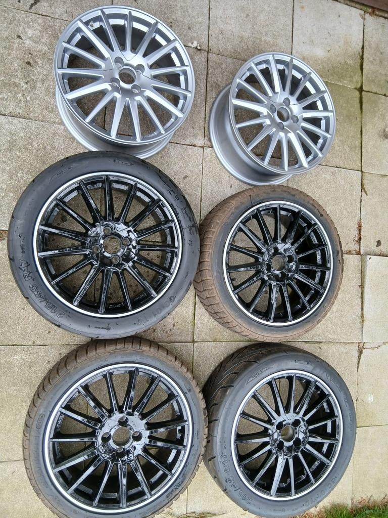 6x CMS velgen 17 inch 4x100, Autos : Pièces & Accessoires, Pneus & Jantes, Jante(s), 17 pouces, Utilisé, Enlèvement