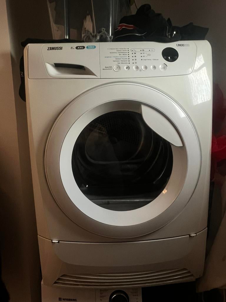 Zanussi LINDO droogkast XXL (LINDO100 / LINDO1000), Ophalen, 6 tot 8 kg, Zo goed als nieuw, Voorlader