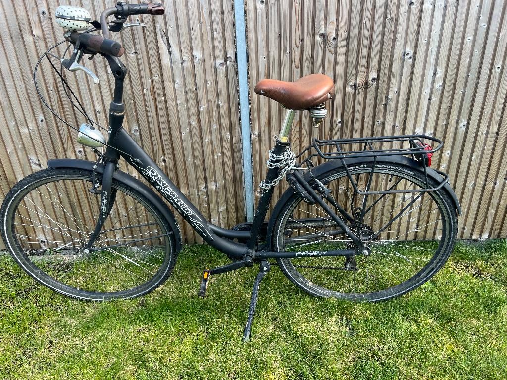 fiets oxford mat zwart, Fietsen en Brommers, Gebruikt, Versnellingen, 50 tot 53 cm, Ophalen