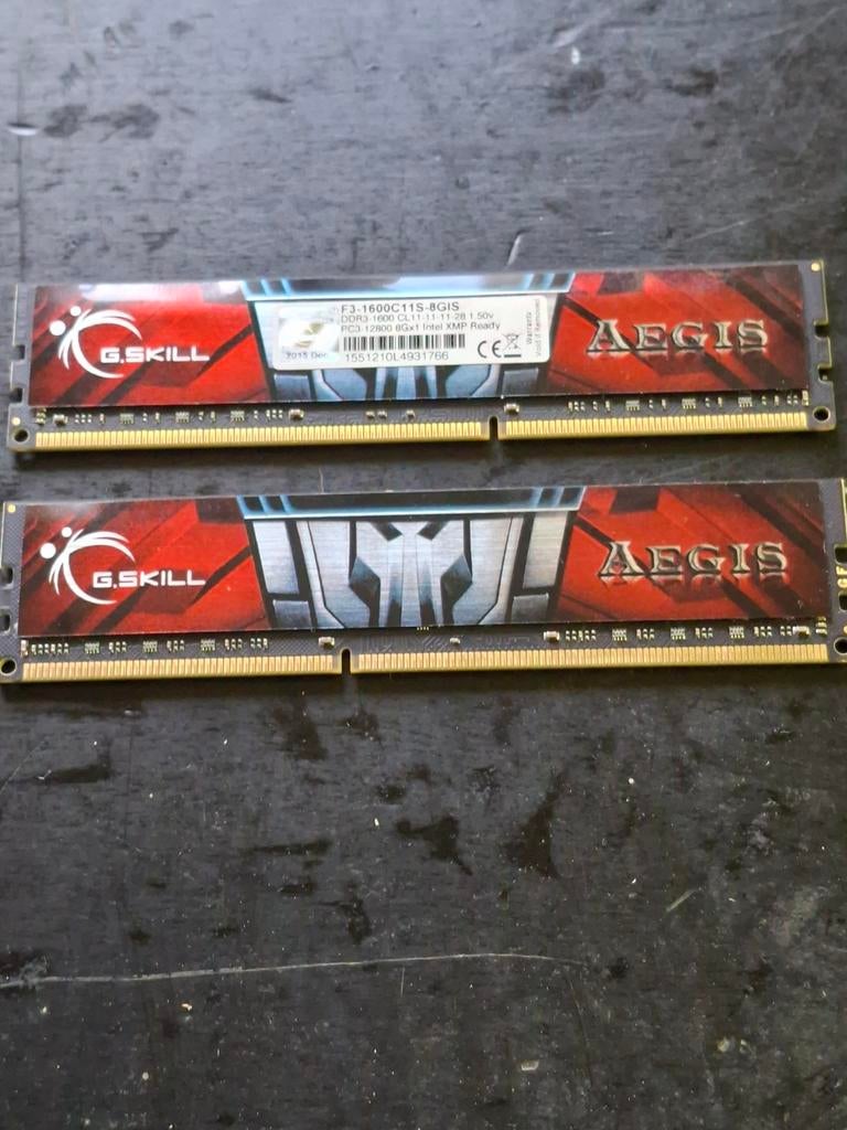 DDR3 G.SKILL 1600MHZ 16GB, Informatique & Logiciels, Enlèvement ou Envoi, DDR3, Utilisé, Desktop