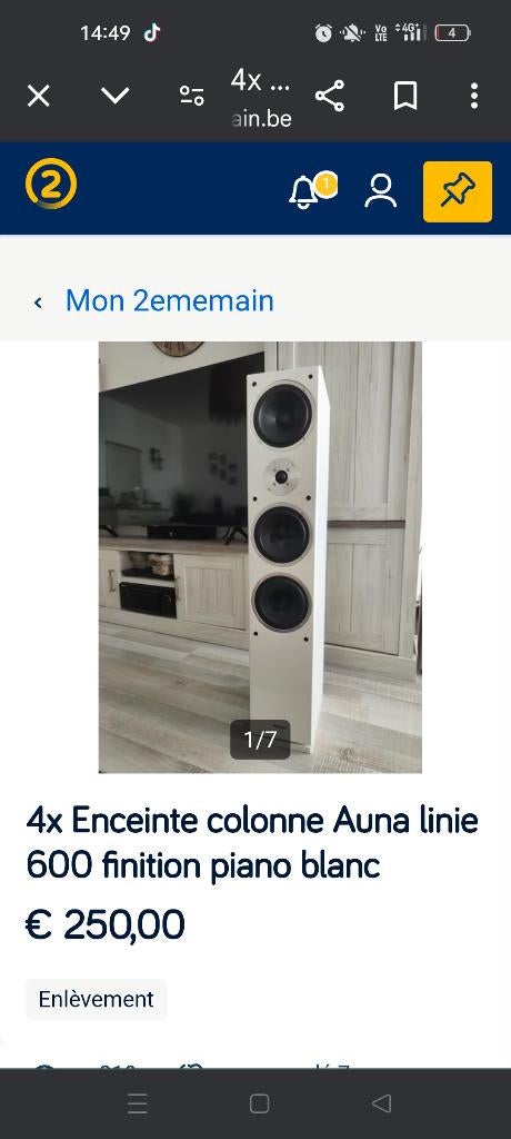 2-paar Auna vloerstaande luidsprekers uitgerust met 600, Audio, Tv en Foto, Zo goed als nieuw, 120 watt of meer, Front, Rear of Stereo speakers