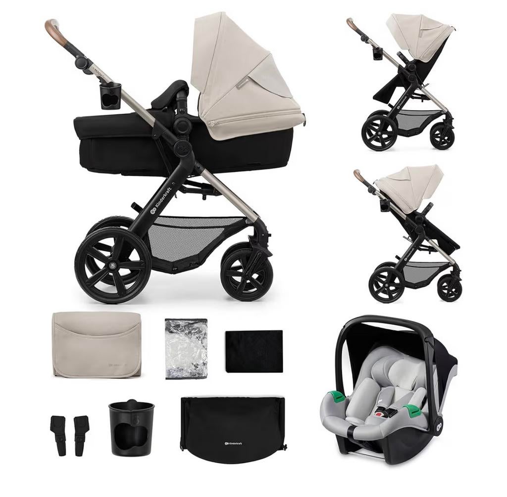 Kindercraft 3-in-1 kinderwagen, Kinderen en Baby's, Kinderwagens en Combinaties, Zo goed als nieuw, Kinderwagen, Ophalen