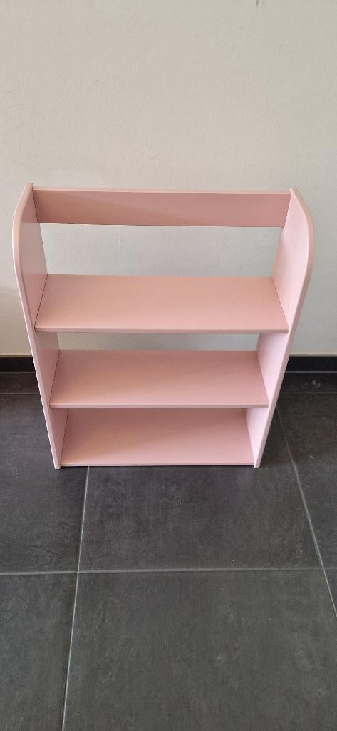 Ensemble lit + étagère FLEXA rose, 180 cm ou plus, 85 à 100 cm, Comme neuf, Enlèvement