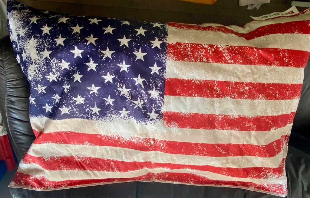 Zitzak amerikaanse vlag groot 140 cm x 100 cm, Ophalen, Gebruikt