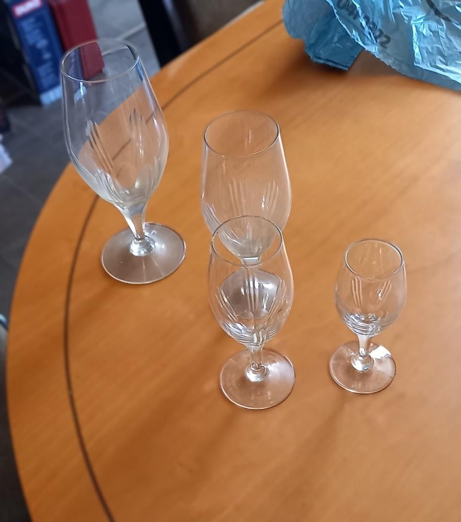 Service à verres, année 1959, avec les verres à liqueur, Antiek en Kunst, Antiek | Glaswerk en Kristal, Ophalen
