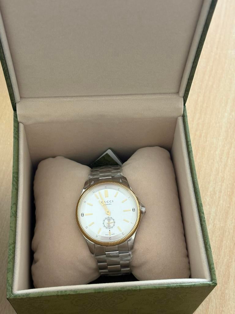 Gucci YA126390 nieuw met box en papieren, Montre-bracelet, Autres marques, Enlèvement ou Envoi, Acier