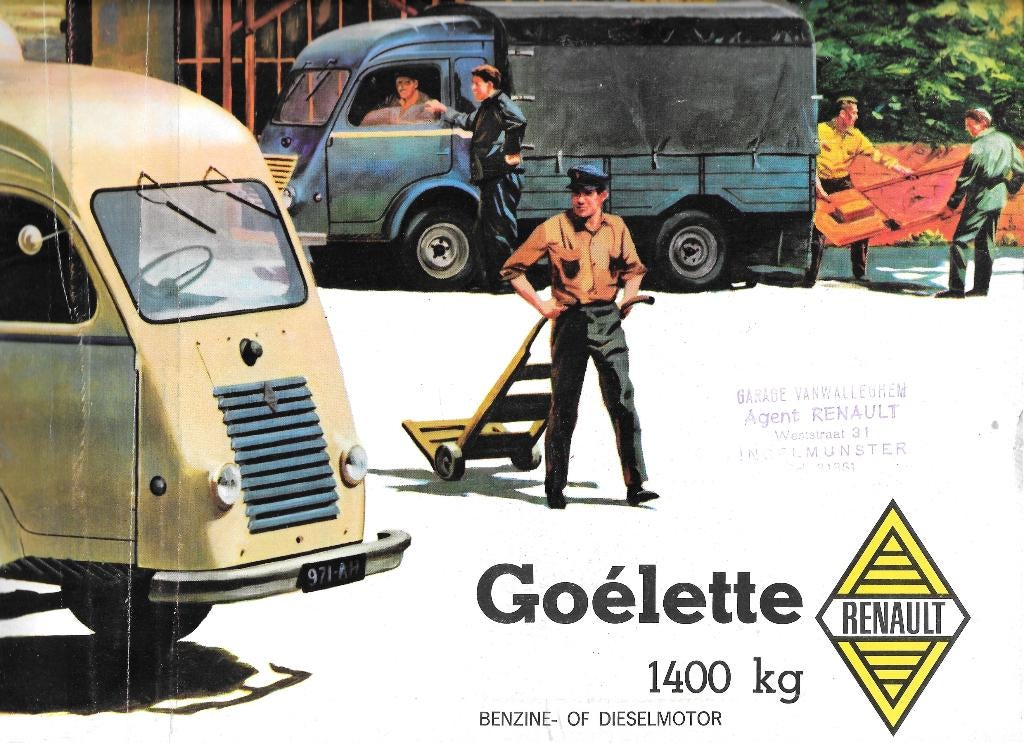 RENAULT GOELETTE  1958, Boeken, Ophalen of Verzenden, Zo goed als nieuw, Renault