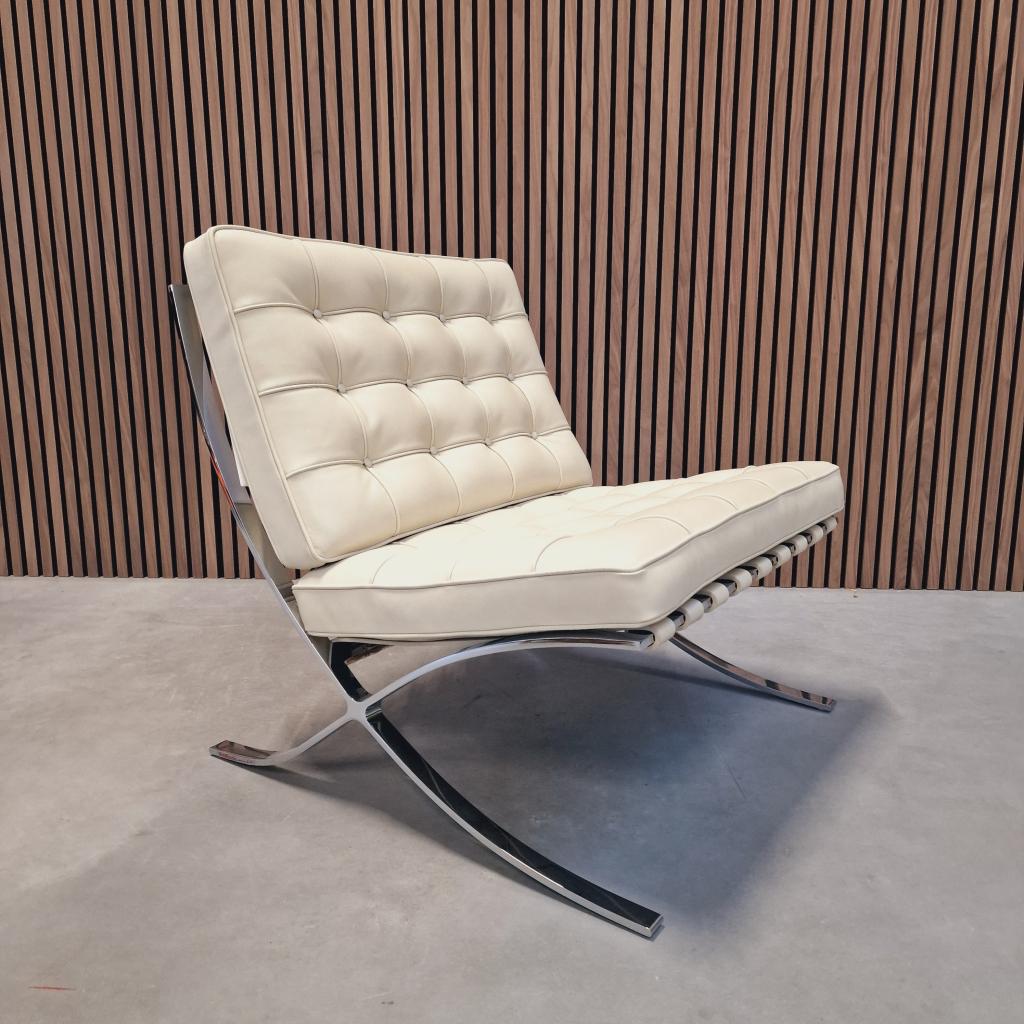 Knoll Barcelona chair - Venezia Relax Ivory, Enlèvement ou Envoi