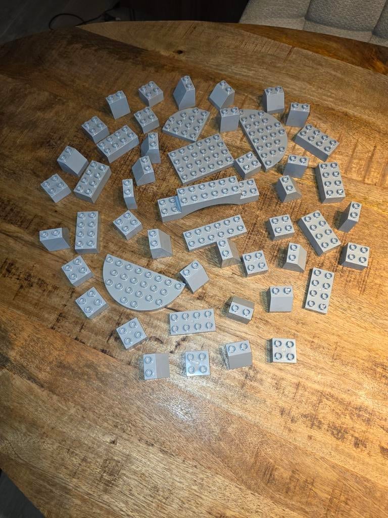 50 licht grijze lego duplo blokken, Kinderen en Baby's, Speelgoed | Duplo en Lego, Ophalen of Verzenden, Duplo