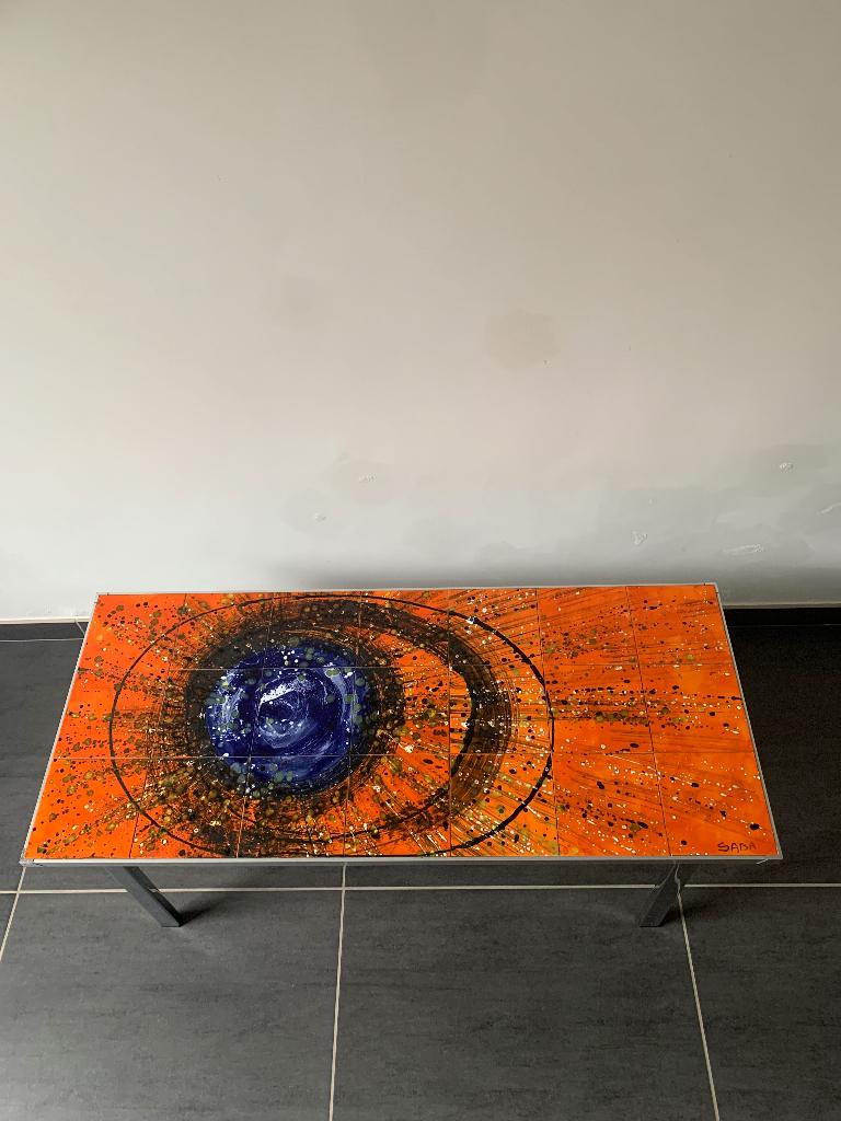 Vintage salontafel (SABA), Ophalen, Overige materialen, Minder dan 50 cm, Gebruikt