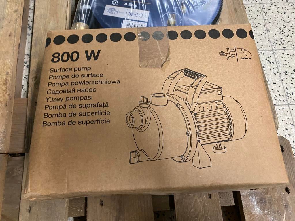 Pompe d’arrosage jardin avec tuyau aspiration, Enlèvement, Comme neuf, Pompe