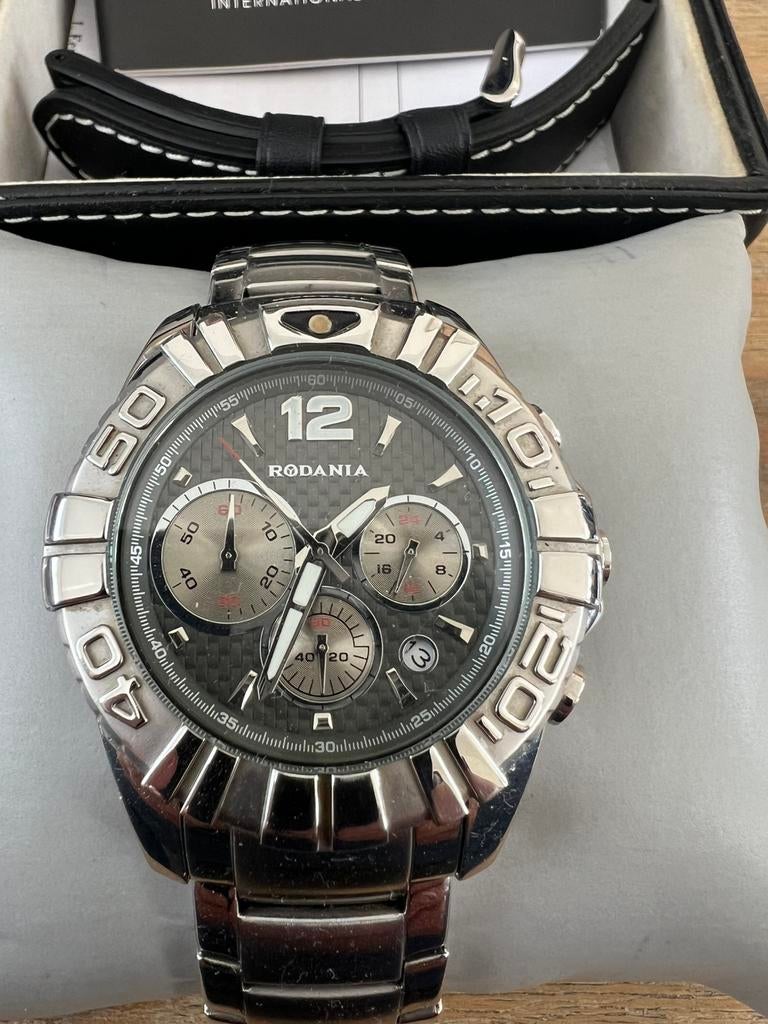 Rodania herenhorloge, Ophalen of Verzenden, Zo goed als nieuw, Leer