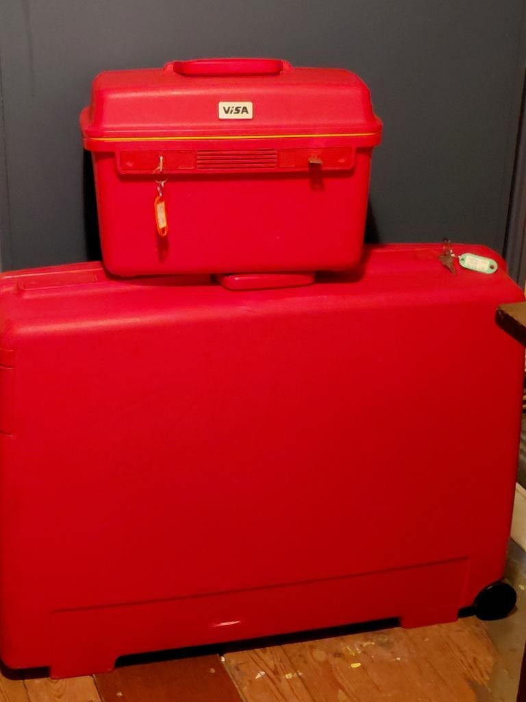 Koffer + beautycase, Ophalen