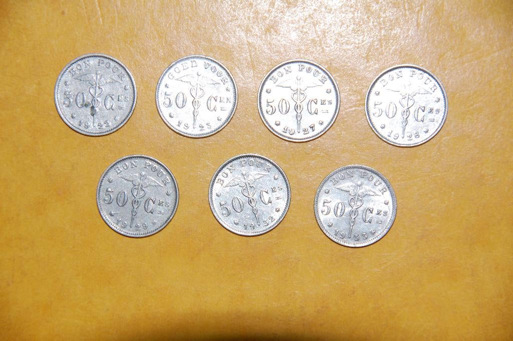 GOED VOOR 50 Centiemen : 7 VERSCHILLENDE, Postzegels en Munten, Verzenden, Setje