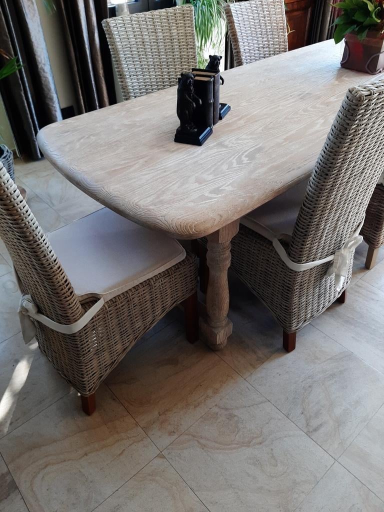 6 rotan stoelen., Huis en Inrichting, Stoelen, Ophalen