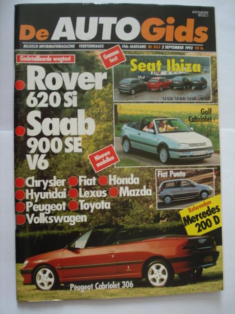 AutoGids 363 Seat Ibiza Saab 900 V6 Rover 600 Toyota Supra, Verzenden, Zo goed als nieuw, Algemeen