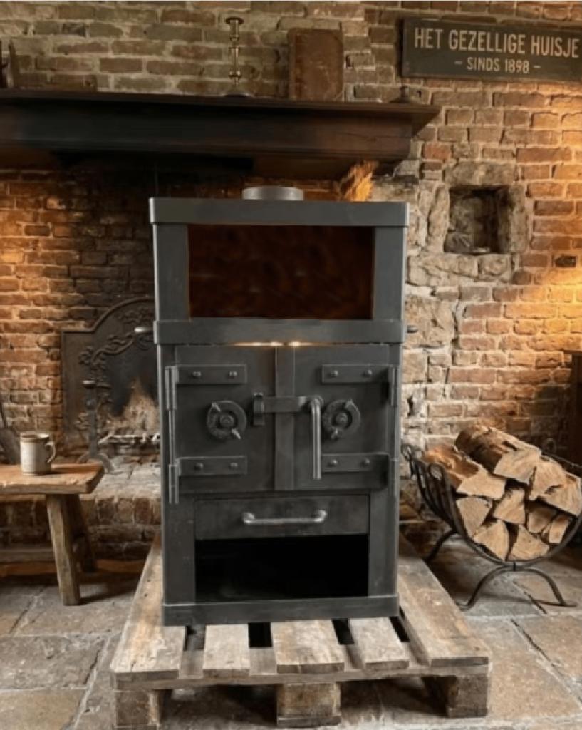 werkplaats kachel houtkachel, Ophalen, Gebruikt, Hout, Houtkachel