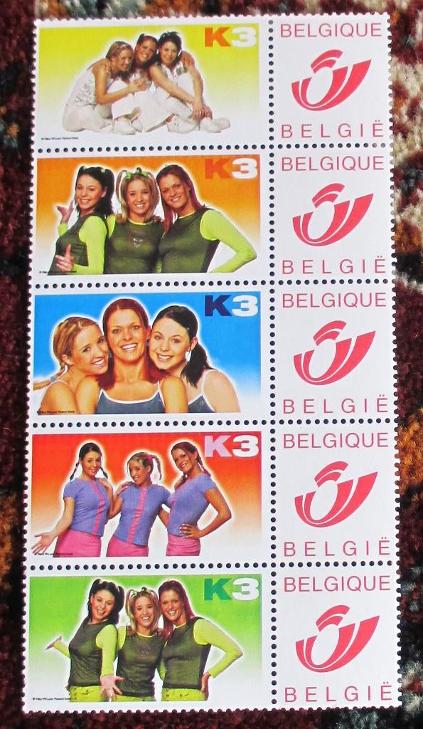 5 postzegels K3 met blijvende geldigheid, Postzegels en Munten, Frankeerzegel, Ophalen of Verzenden, Zonder stempel, Postfris