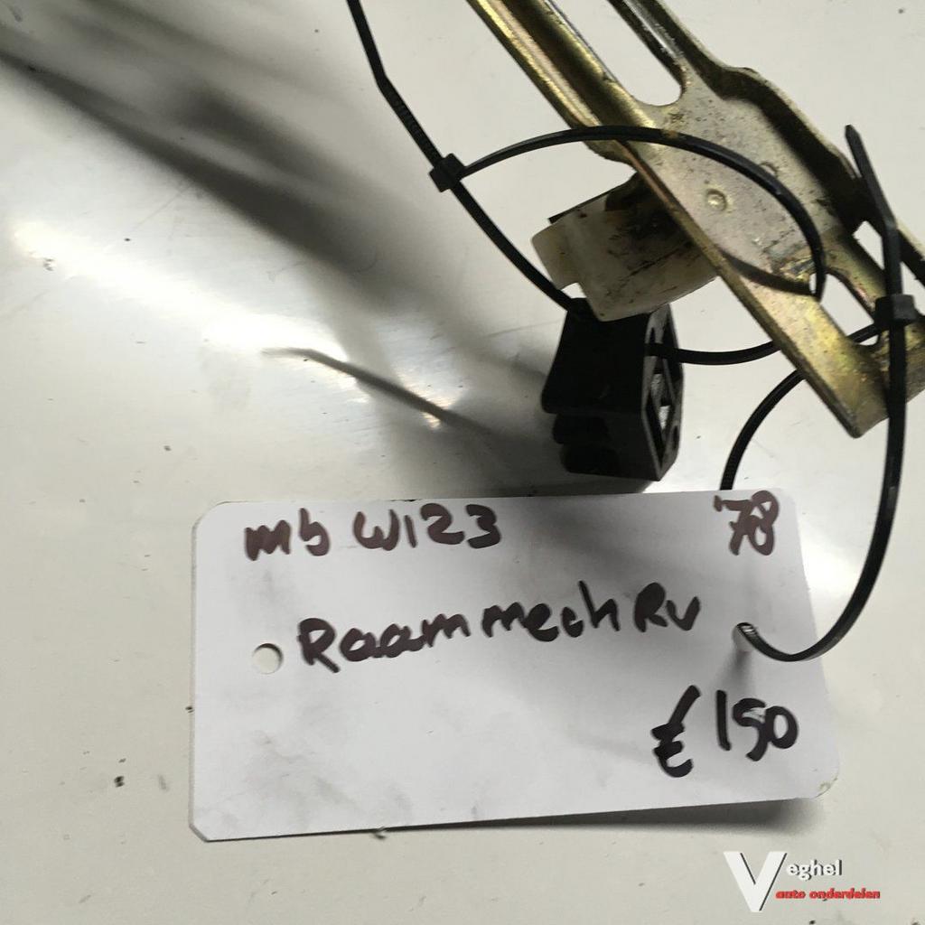 W123 1978  Elektr Raammechanisme  Rechtsvoor met motor, Gebruikt, -, -, Ophalen of Verzenden