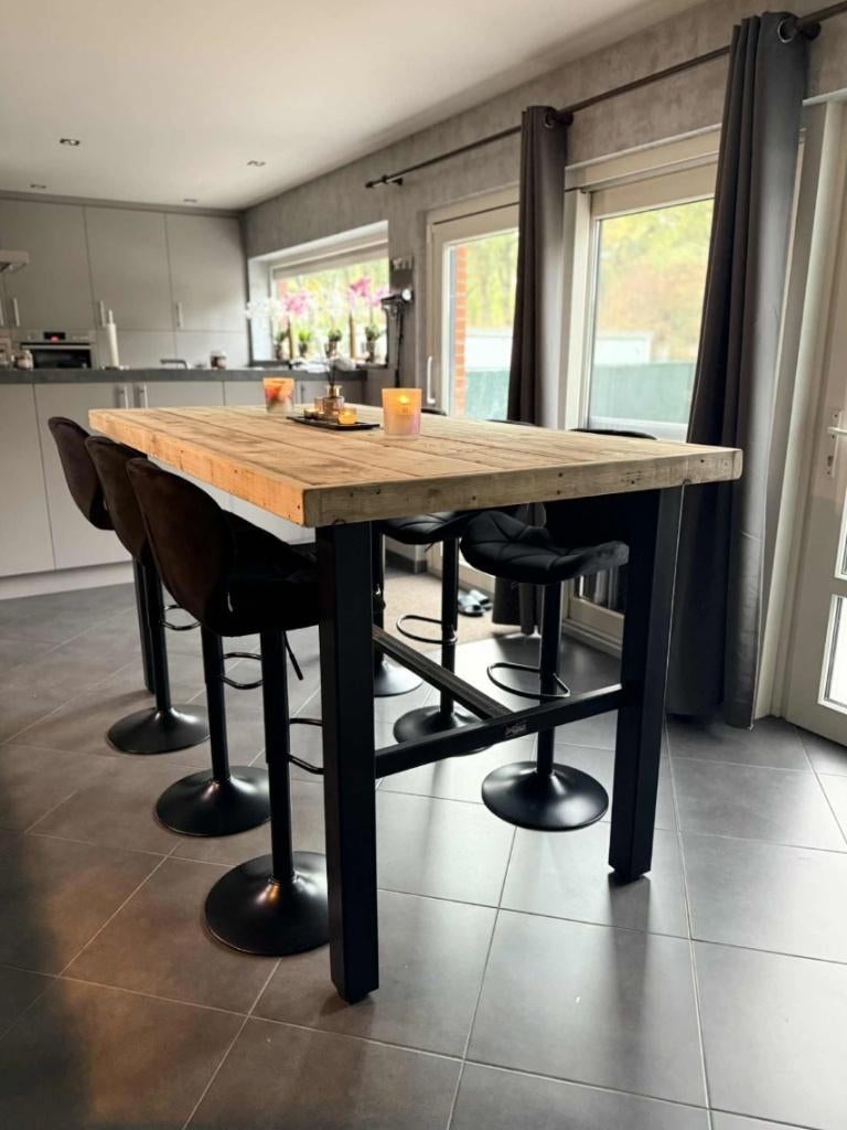 Steigerhouten Bartafels & meer, Ophalen, Nieuw