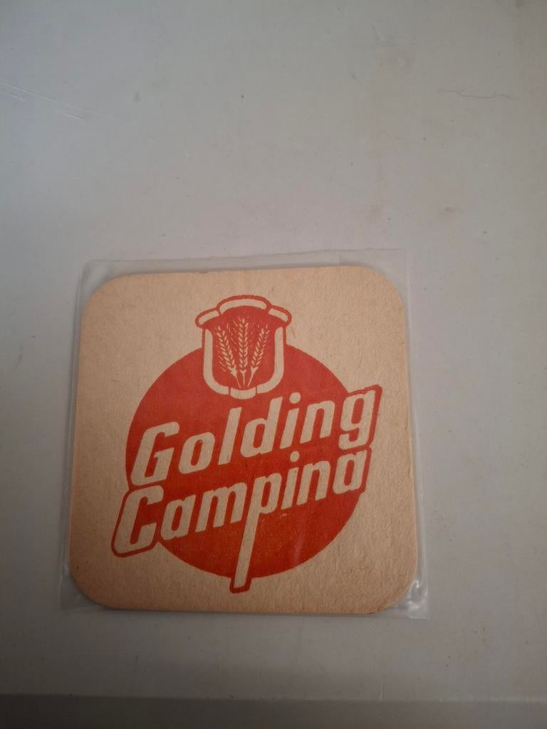 Oud bierviltje golding campina dessel, Verzamelen, Biermerken, Ophalen of Verzenden