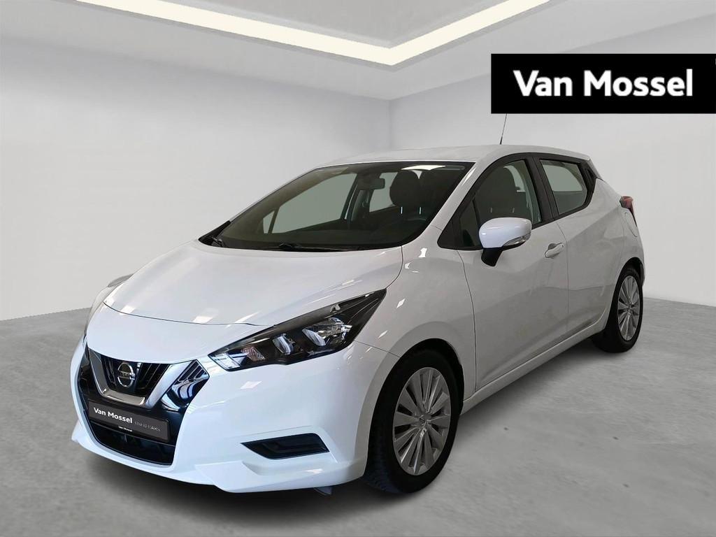Nissan Micra, Stof, Gebruikt, Wit, https://public.car-pass.be/vhr/0f3d9f0e-ef3a-4774-9ebc-d888bdd80db3