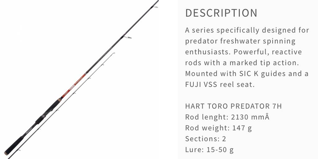 Hengel hart toro predator 2.13m, Ophalen, Zo goed als nieuw