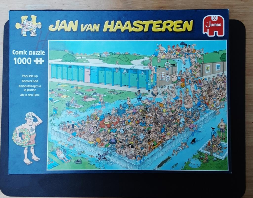 Puzzel Jan Van Haasteren "Bomvol bad" 1000 stuks., Hobby en Vrije tijd, Denksport en Puzzels, Ophalen of Verzenden