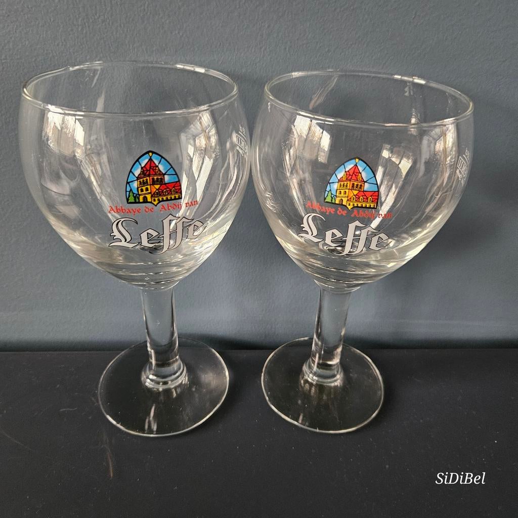 2 leffe glazen,  1€/stuk, Verzamelen, Ophalen