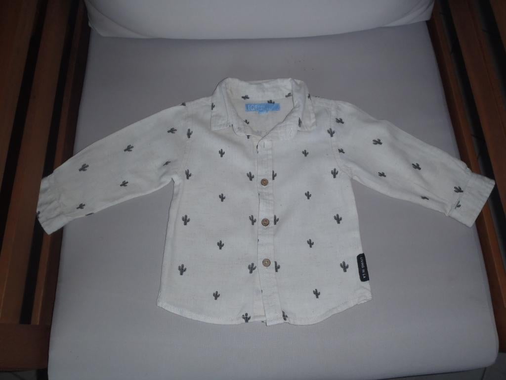 Shirt maat 74, Kinderen en Baby's, Babykleding | Maat 74, Ophalen of Verzenden, Zo goed als nieuw, Jongetje, Overhemdje of Bloesje