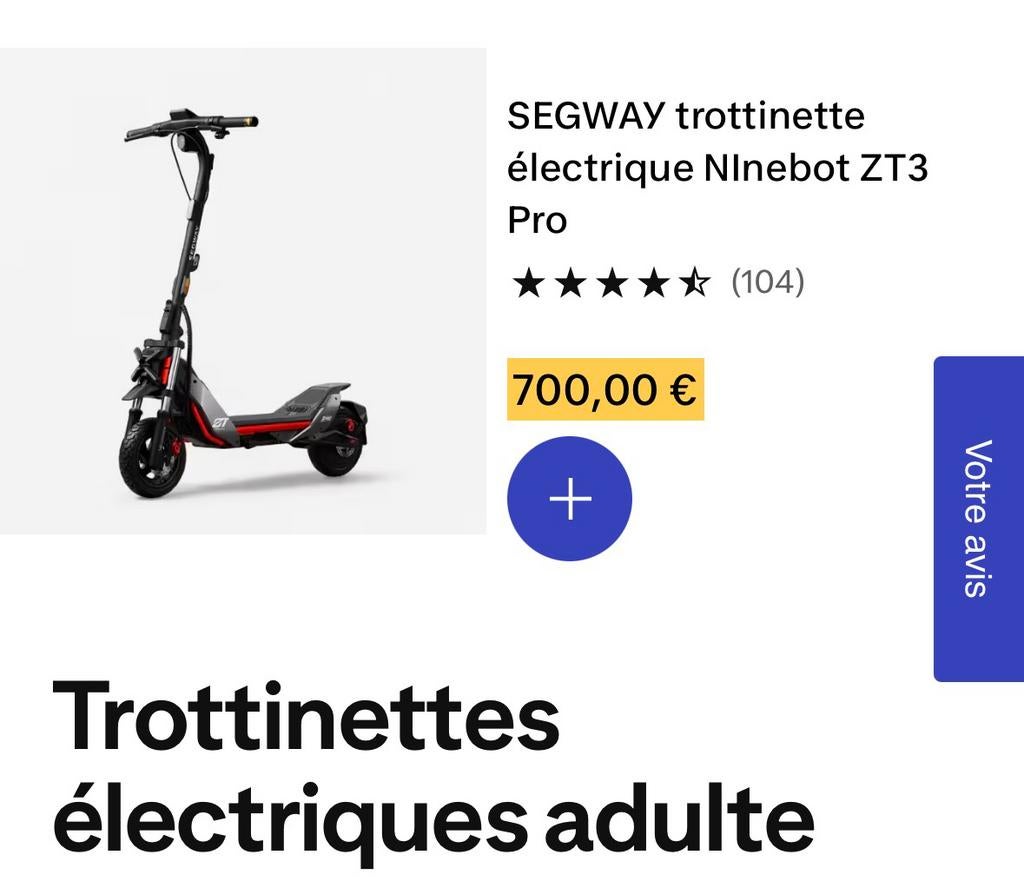 Segway zt3 pro, Enlèvement ou Envoi, Utilisé, Autres types