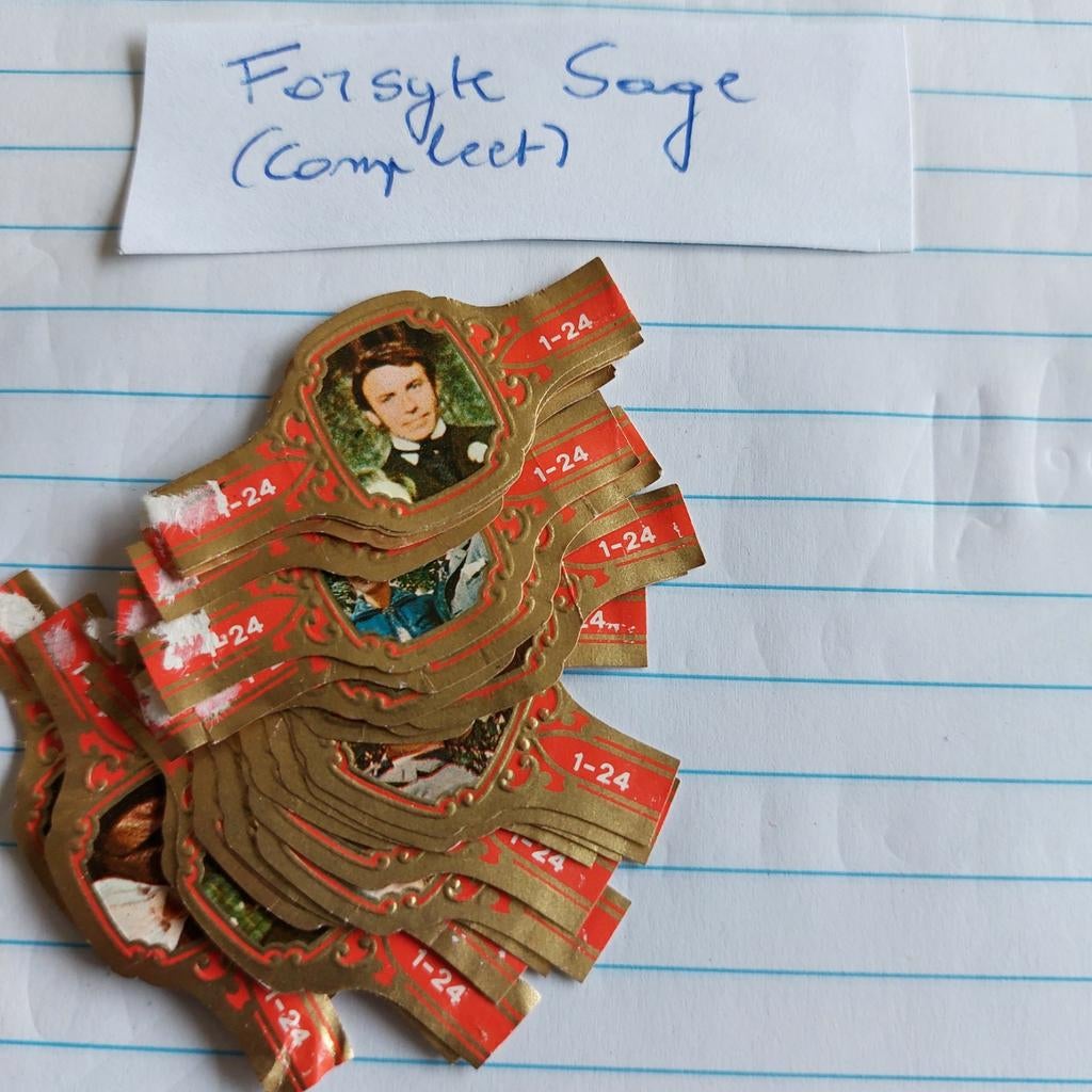 Complete reeks sigarenbandjes: Forsyte sage, Verzamelen, Ophalen of Verzenden, Sigarenbandjes