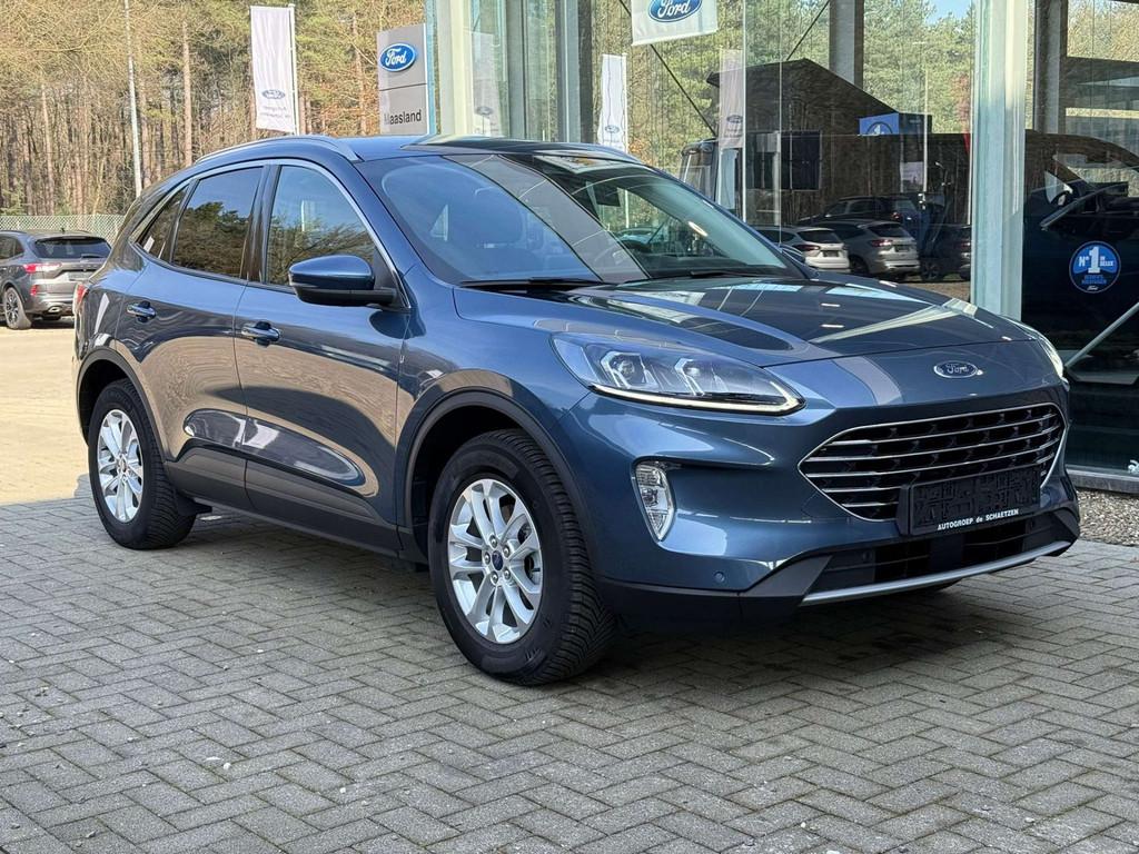 Ford Kuga Titanium PHEV AUT (bj 2023, automaat), Auto's, Ford, Gebruikt, Parkeersensor, Blauw, 2522 cc