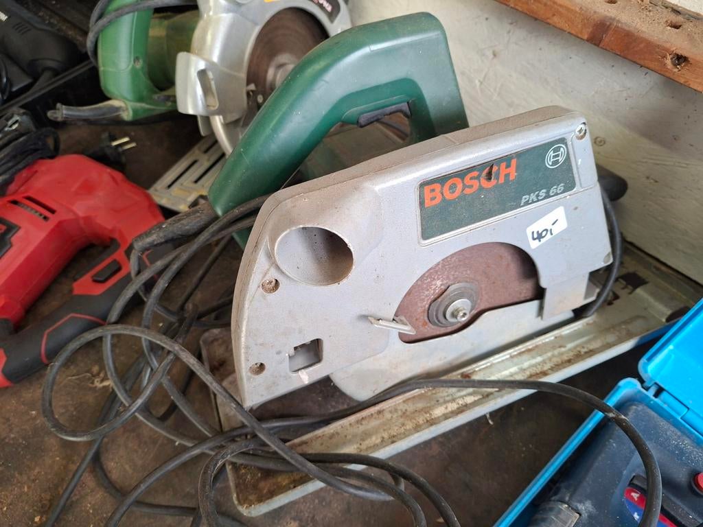 Bosh circelzaag, Ophalen