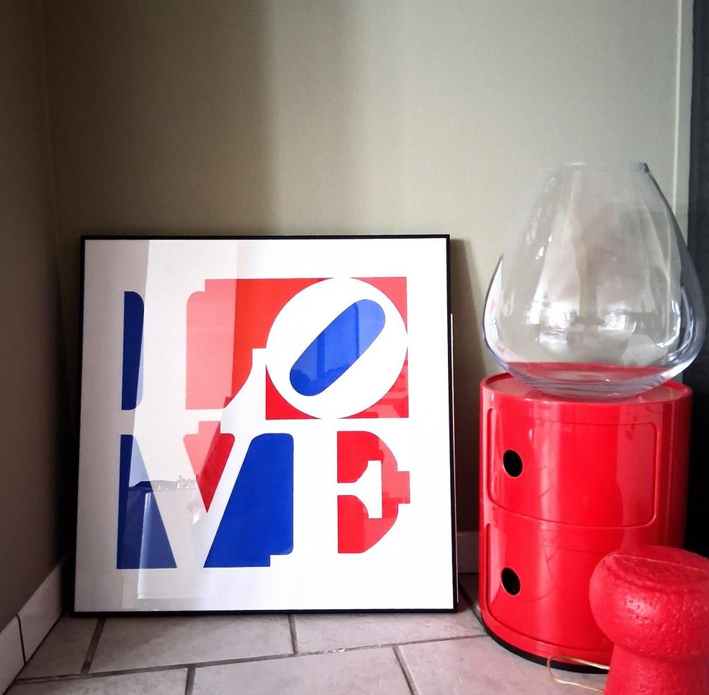 Love: handzeefdruk, Antiek en Kunst, Kunst | Litho's en Zeefdrukken, Ophalen of Verzenden