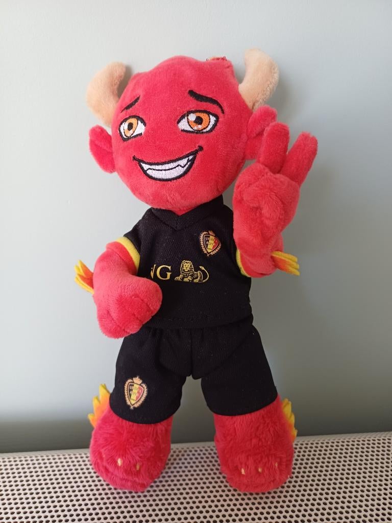 Red mascotte rode duivels, Verzamelen, Sportartikelen en Voetbal, Ophalen of Verzenden, Nieuw, Beeldje of Poppetje
