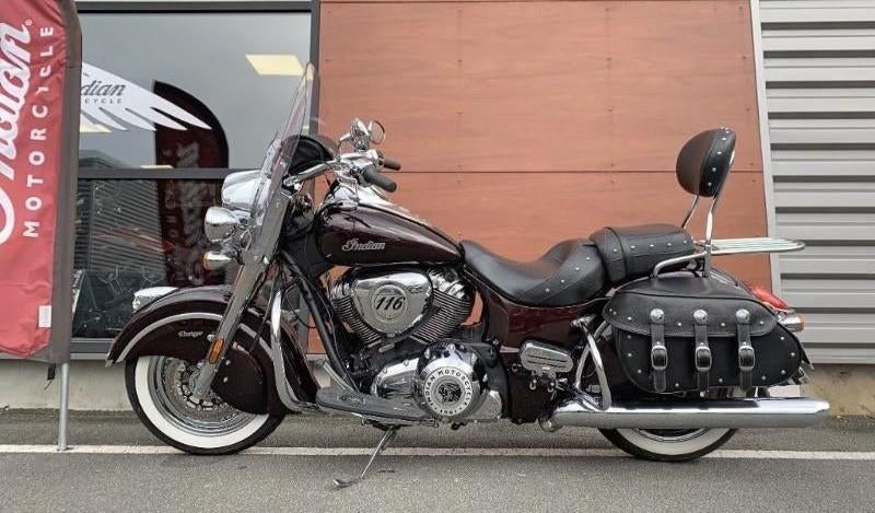 Indian Chief Vintage 2021 Crimson Red, Motoren, 2 cilinders, Traction Control, Chopper, Particulier