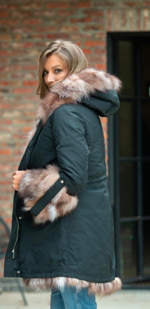 #jas #winterjas #NIEUW #dons #pels #wildarctic # #moncler #, Vêtements | Femmes, Vestes | Hiver, Neuf, Taille 38/40 (M), Noir