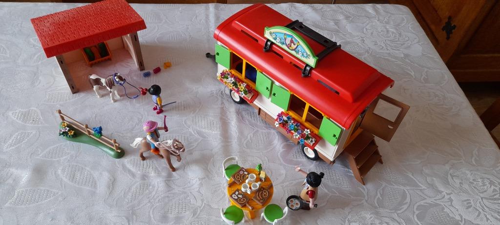 Playmobil roulotte, Enfants & Bébés, Enlèvement, Comme neuf, Ensemble complet
