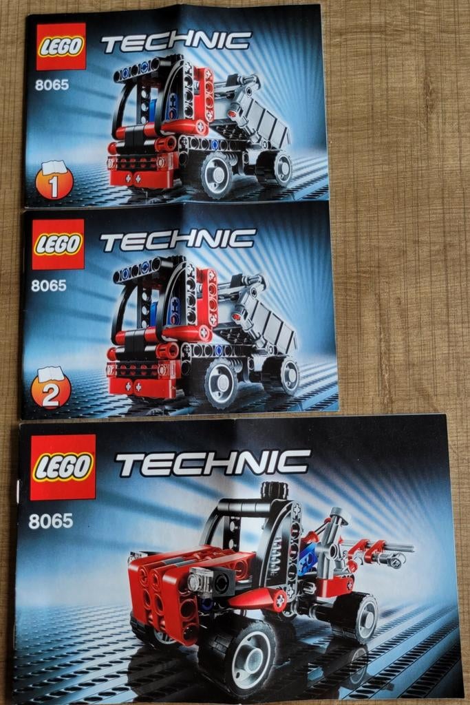 Lego Technic bouwboekjes: vrachtwagen - doos 8065 (2011), Ophalen of Verzenden, Gebruikt, Losse stenen, Lego