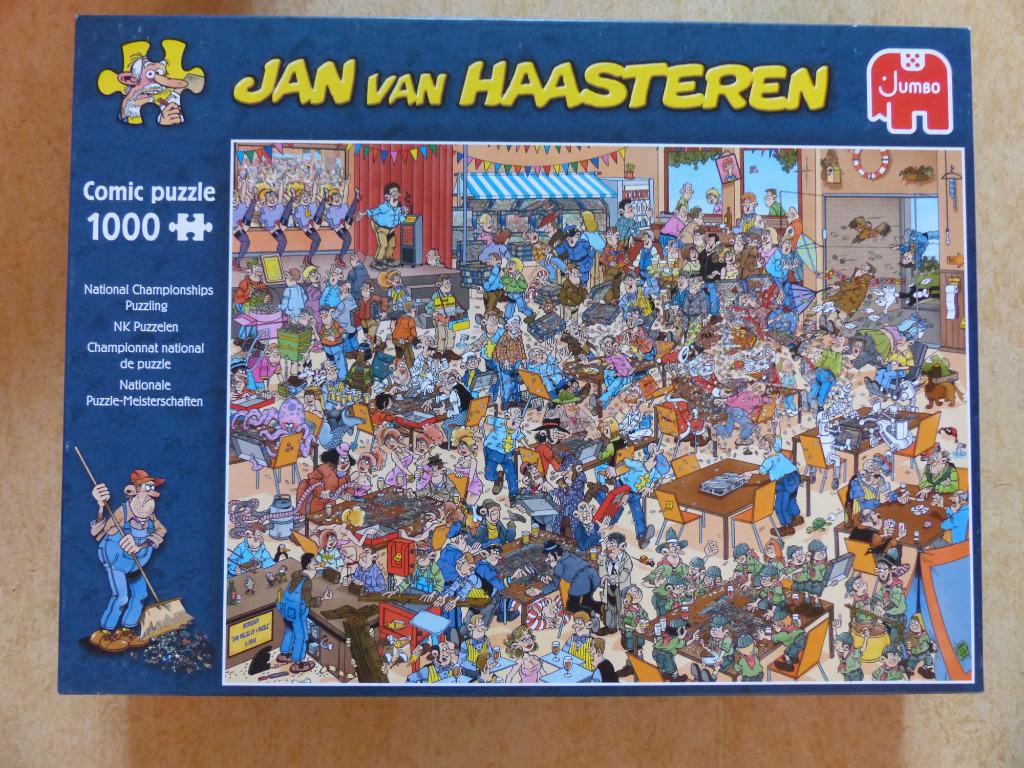 Puzzle Jan Van Haasteren ChampionnatDePuzzle1000p Jumbo19090, Hobby & Loisirs créatifs, Enlèvement ou Envoi, 500 à 1500 pièces