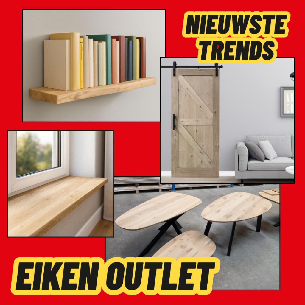 Eiken | Eikenhout | Tafel | Deur | Wandplank | OUTLET